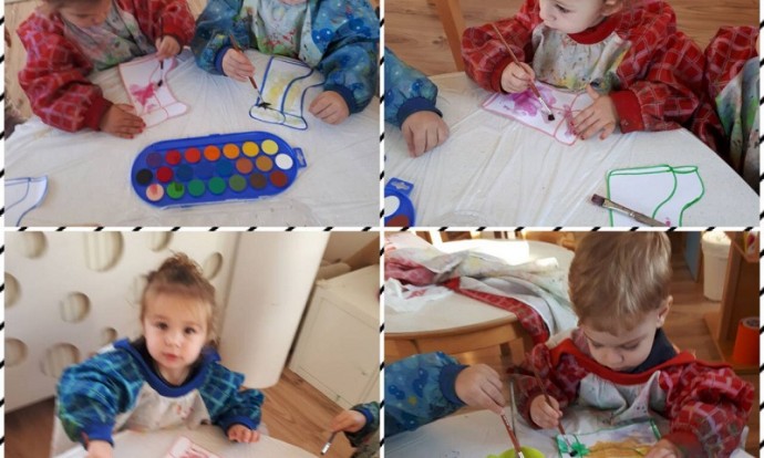 Zečići - likovna aktivnost vodenim bojicama, bojanje gumenih čizmica, poticanje kreativnosti i učenje nove likovne tehnike