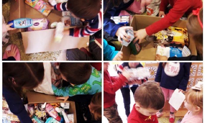 Humanitarna akcija skupljanja kozmetičkih proizvoda i igračaka za djecu, u suradnji s djecom i roditeljima te Udrugom oboljelih od leukemije i limfoma Hrvatske