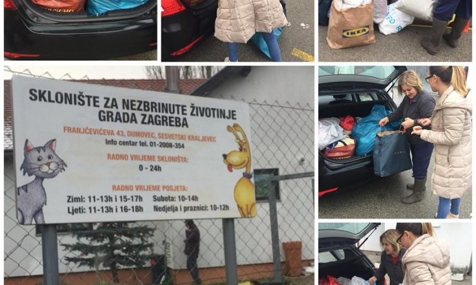 Humanitarna akcija skupljanja dekica za hladne zimske dane u skloništu pasa Dumovec, u suradnji s djecom i roditeljima