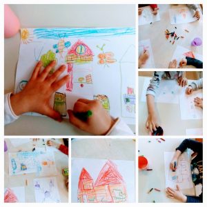 Ribice - My house, parts of the house, crtanje kuće s pripadajućim prostorijama i namještajem uz imenovanje na engleskom