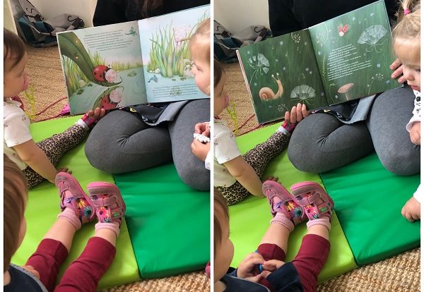 Žirafice - čitanje slikovnice Nezadovoljna bubamara, poticaj razvoja govora i pažnje