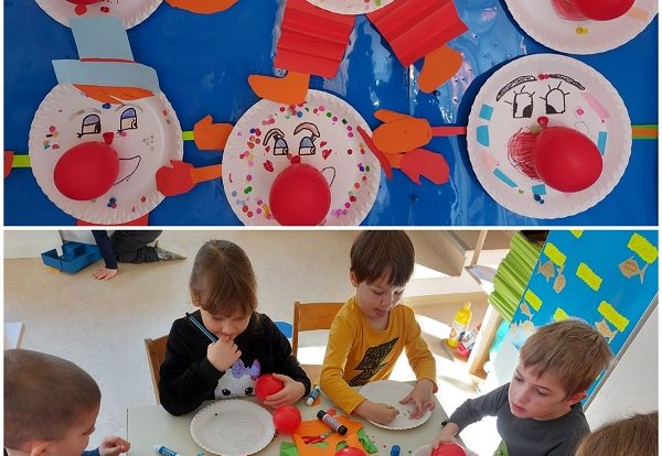 Ribice - likovna aktivnost na temu Klaun, razvoj motorike šake i prstiju, kreativnosti