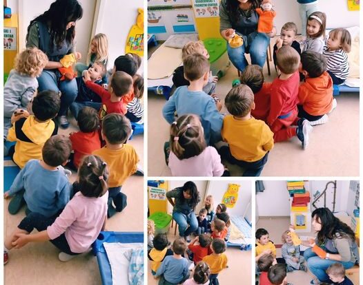 Engleski Leptirići - Hello, my name is... what's your name, greetings and introducing game with hand puppets