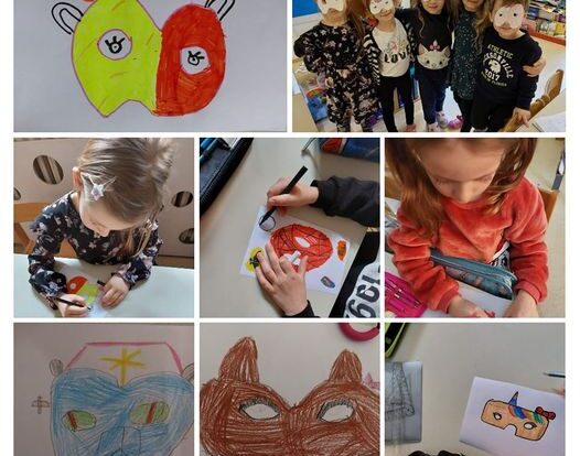 Ribice - priprema za nadolazeći maskenbal, poticanje razvoja kreativnosti i stvaralaštva kroz međusobnu suradnju, zajednička izrada maski