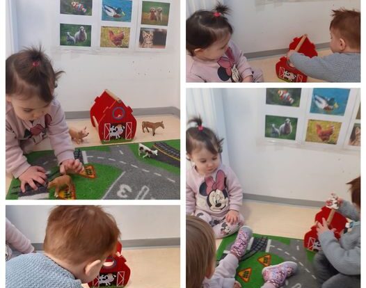 Lavići - igra životinjama s farme u sklopu projekta Životinje, povezivanje životinja s njihovim fotografijama, prepoznavanje glasanja životinja
