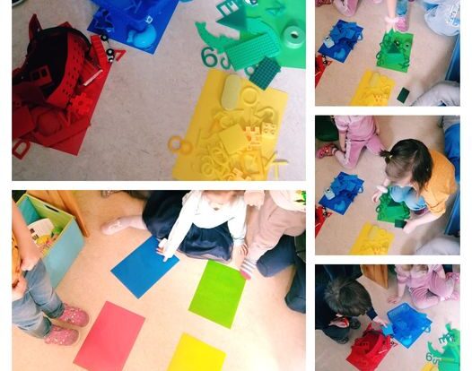Leptirići engleski - Games with colors, find the different objects in the room matching the color of the paper sheet