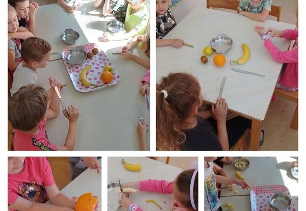 Ribice - Fruit salad, cutting fruits and making our own fruit salad for snacks