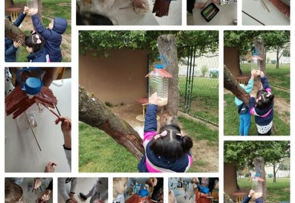 Ribice - Zajednička izrada kućice za ptice, poticanje na timski rad, suradnju i brigu o pticama