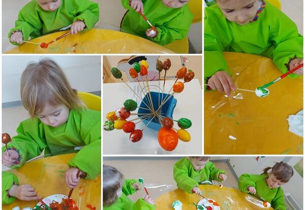 Žirafice - oslikavanje pisanica temperama i potraga za pisanicama u parku. Potičemo kreativnost i njegujemo tradiciju 1