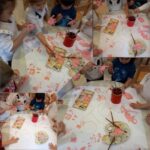 Leptirići engleski - making a poster for `World Day for the Prevention of Child Abuse`.