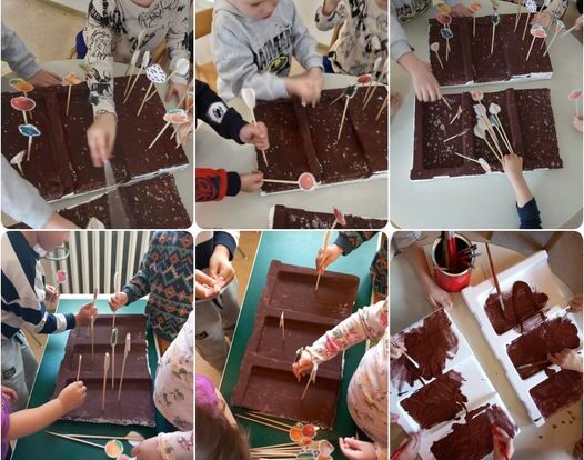 Leptirići engleski - learning fruits and vegetables, making our own garden.
