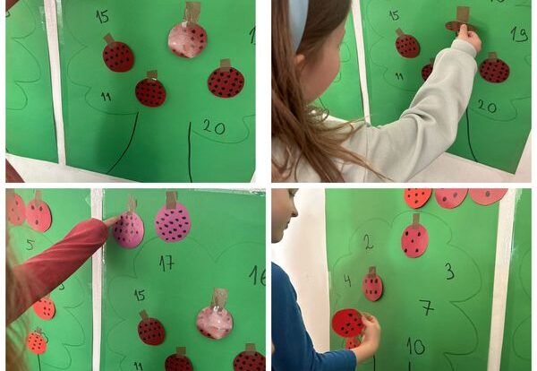 Ribice - apple math tree learning activity.