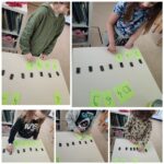 Ribice - domino line-up preschool math activity.