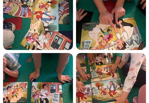 Ribice - A picture-based story in English with question prompts and a retelling activity.