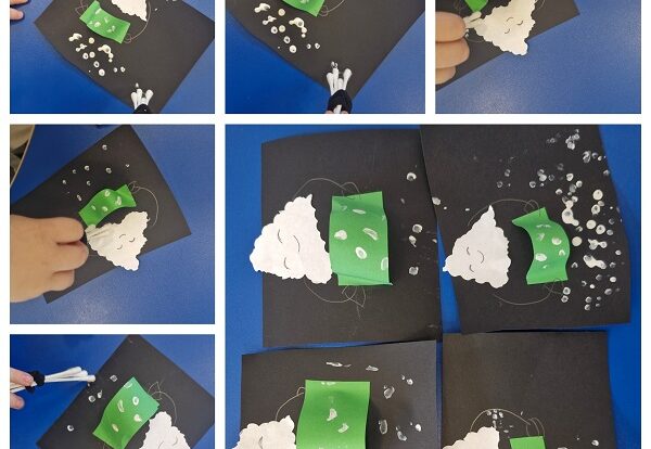 Lavići -Izrada oblaka i pahulja Razvoj fine motorike i kreativnosti.