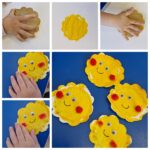 Likovno-senzorna aktivnost temeljena na tehnici otiskivanja i ukrašavanjem sunca, fina motorika