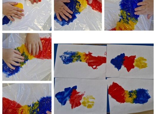 Senzorno-taktilna-likovna aktivnost - istraživanje boja otiskivanjem dlanova