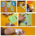 Žirafice - Izrada čestitki za Dan očeva. Bojanje pastelama, razvoj kreativnosti i fine motorike