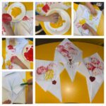 Žirafice - Obilježavanje Dana žena - buket cvijeća. Otiskivanje vrećicom; tempera. Razvoj mašte i kreativnosti