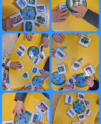 Žirafice - Stolno-manipulativna igra 'Spasi planetu Zemlju'- razvoj svijesti o očuvanju planete