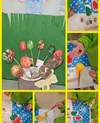 Žirafice -Uskrs- bojanje pisanica, poticanje na običaje, razvoj mašte i kreativnosti